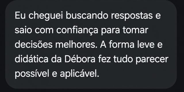 Depoimento de aluna 6